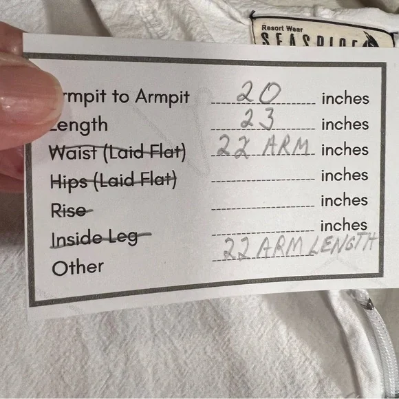 Seaspice White Front Zipper Jacket Resort Wear - Picture 9 of 9